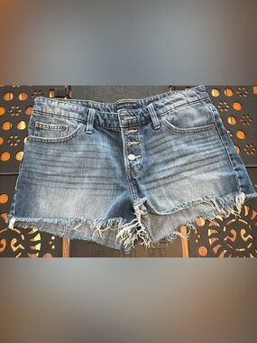 Lucky Brand Light Blue Frayed Denim Cutoff Shorts